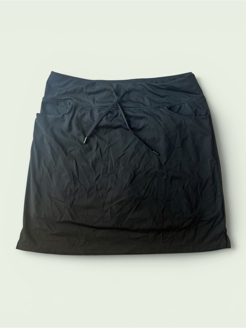 Black Active Drawstring Skort XXL
